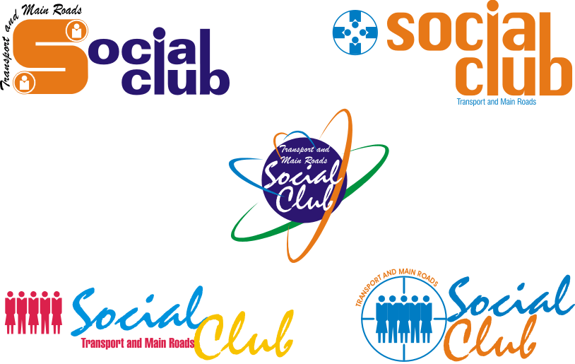 Client: Social Club, Transport and Main Roads | Designs: logo